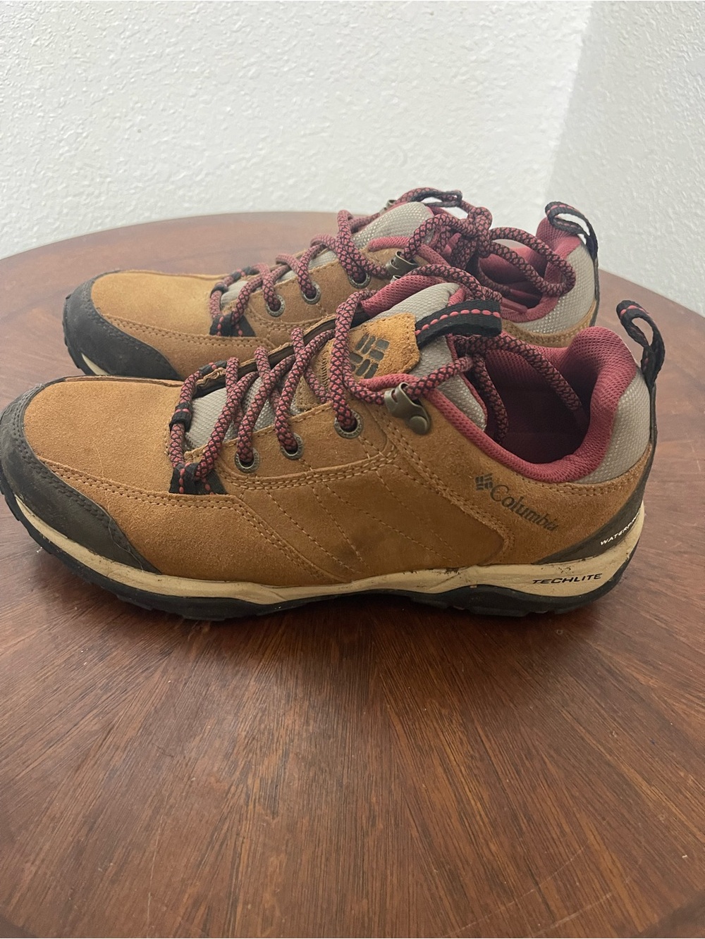 Columbia Woman’s Brown and Maroon Trail Shoes